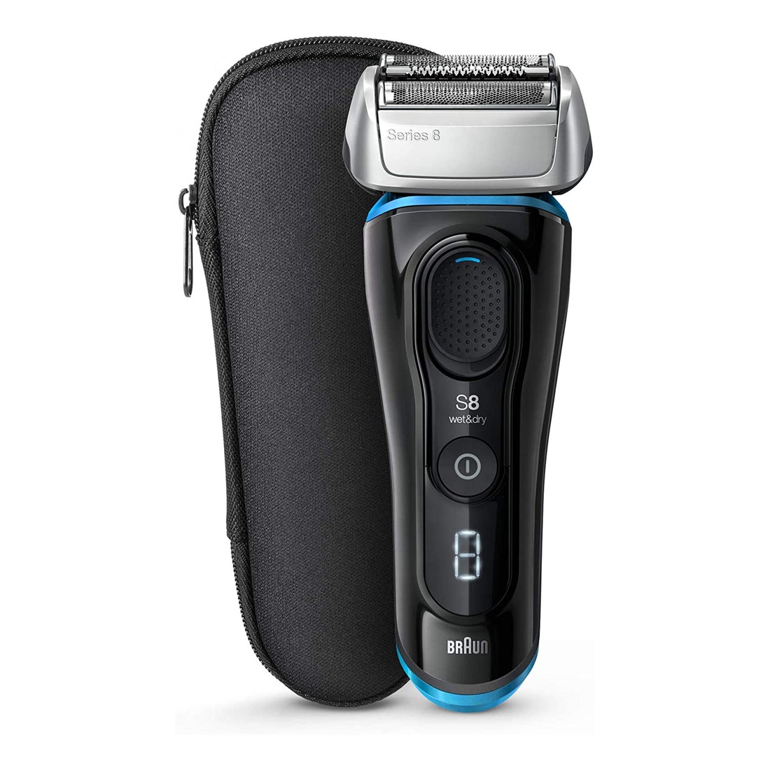 Braun Series 8 8325S Wet & Dry Shaver With Travel Case Black/Blue