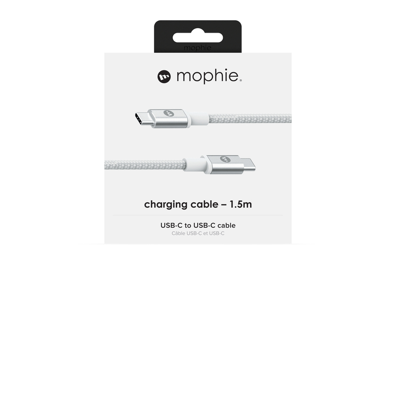 mophie Charge and Sync Cable USB-C to USB-C (3.1) 1.5M White