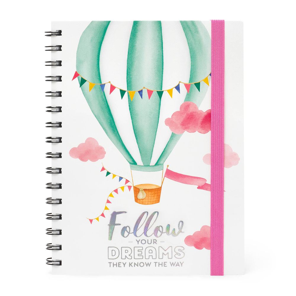 Legami Notebook With Spiral Large Lined - Air Balloon
