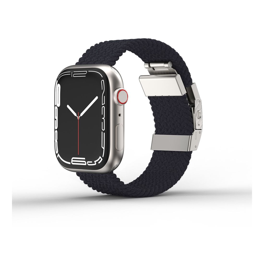 AmazingThing 45mm Titan Weave Braided Sport with Titanlink Band for Apple Watch Series 7 - Light Shadow Black