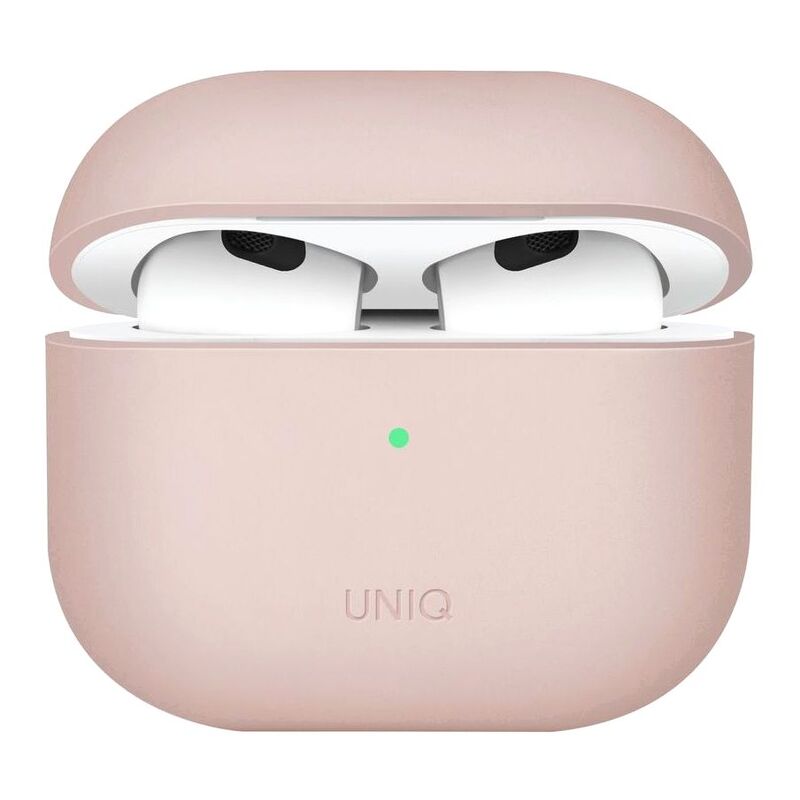 Uniq Lino Hybrid Liquid Silicon Case for Apple AirPods 2021 Blush Pink