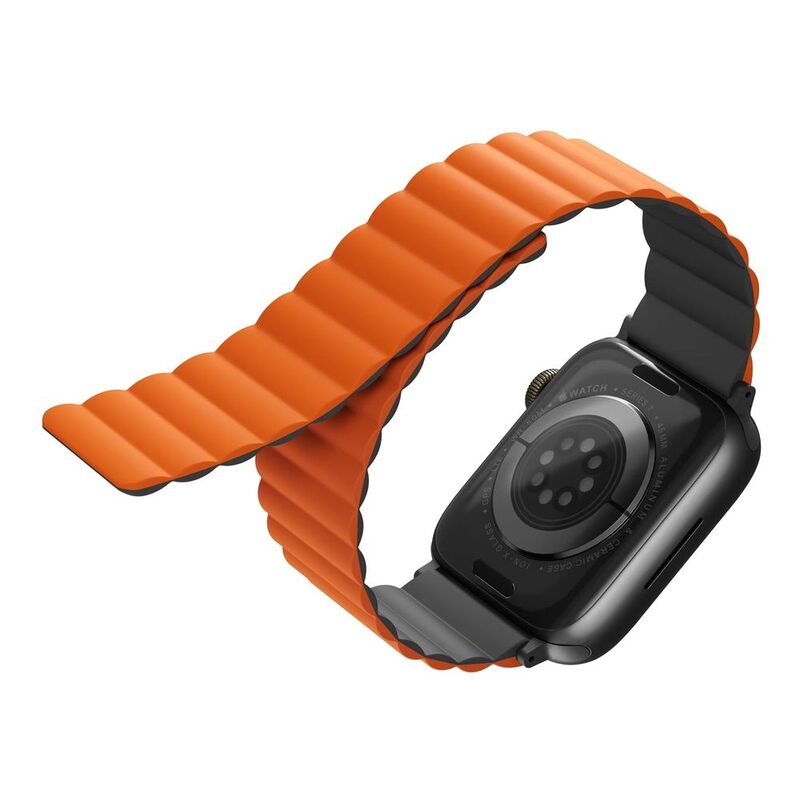 Uniq Revix Reversible Magnetic Apple Watch Strap 45/44/42mm Charcoal Uniq Revix Reversible Magnetic Apple Watch Strap 45/44/42mm Charcoal