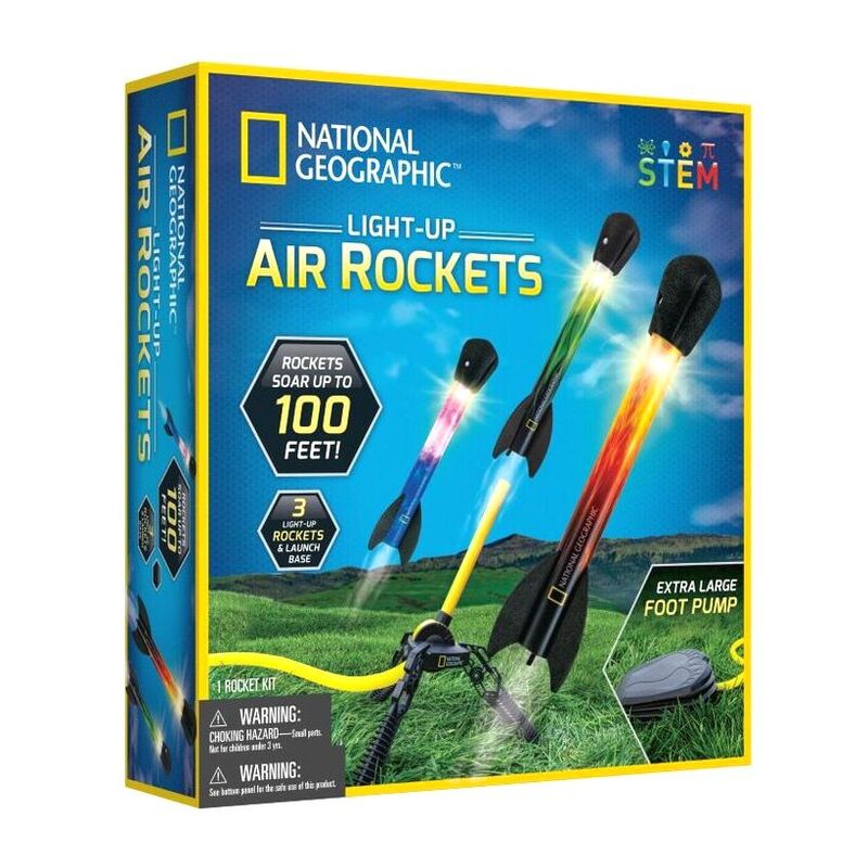 National Geographic Light-Up Air Rockets