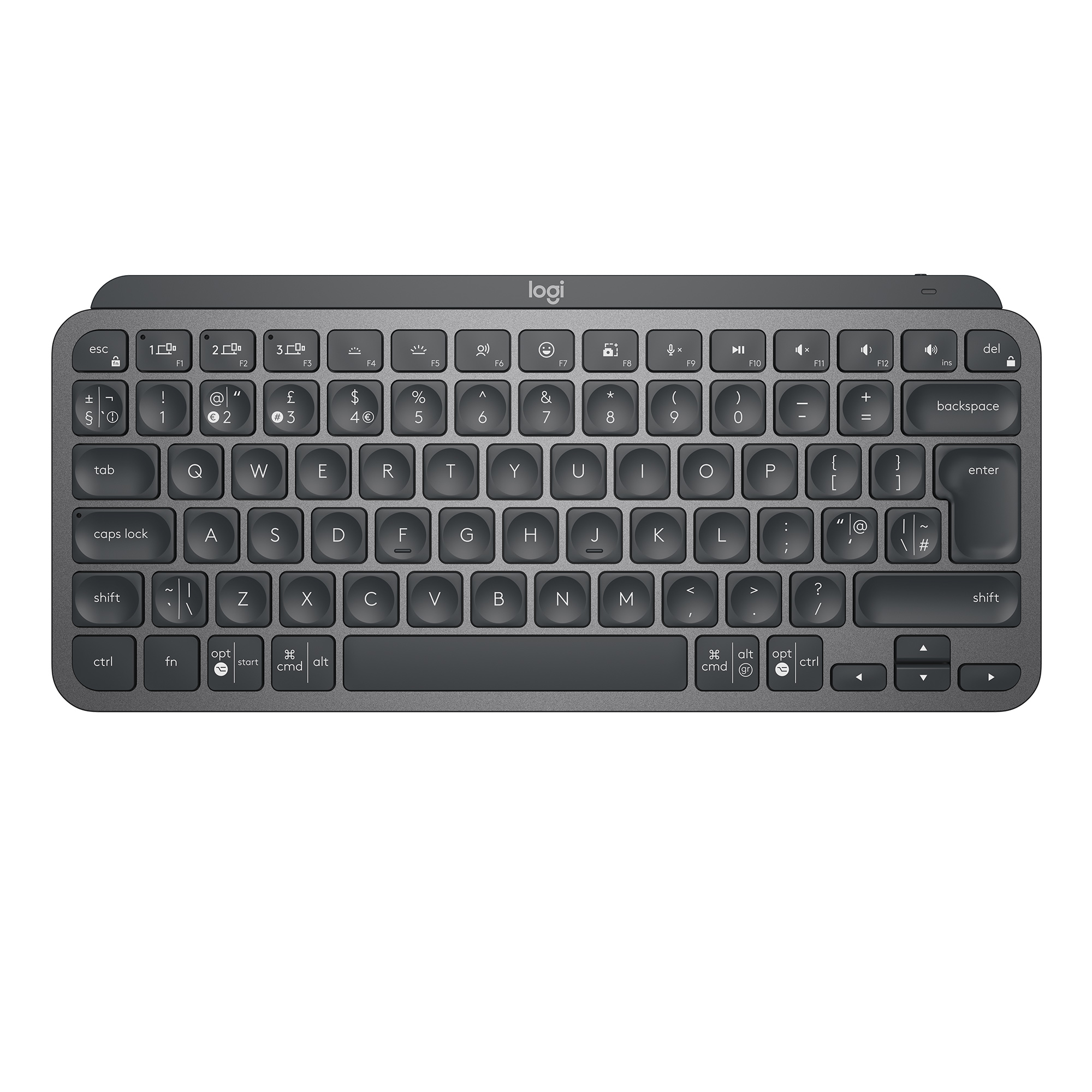 Logitech 920-010498 MX Keys Mini Wireless Illuminated Keyboard - (US International) - Graphite