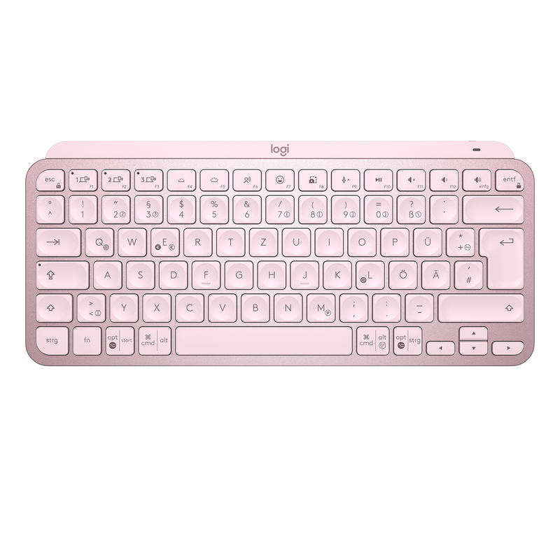 Logitech 920-010500 MX Keys Mini Wireless Illuminated Keyboard - (US International) - Rose