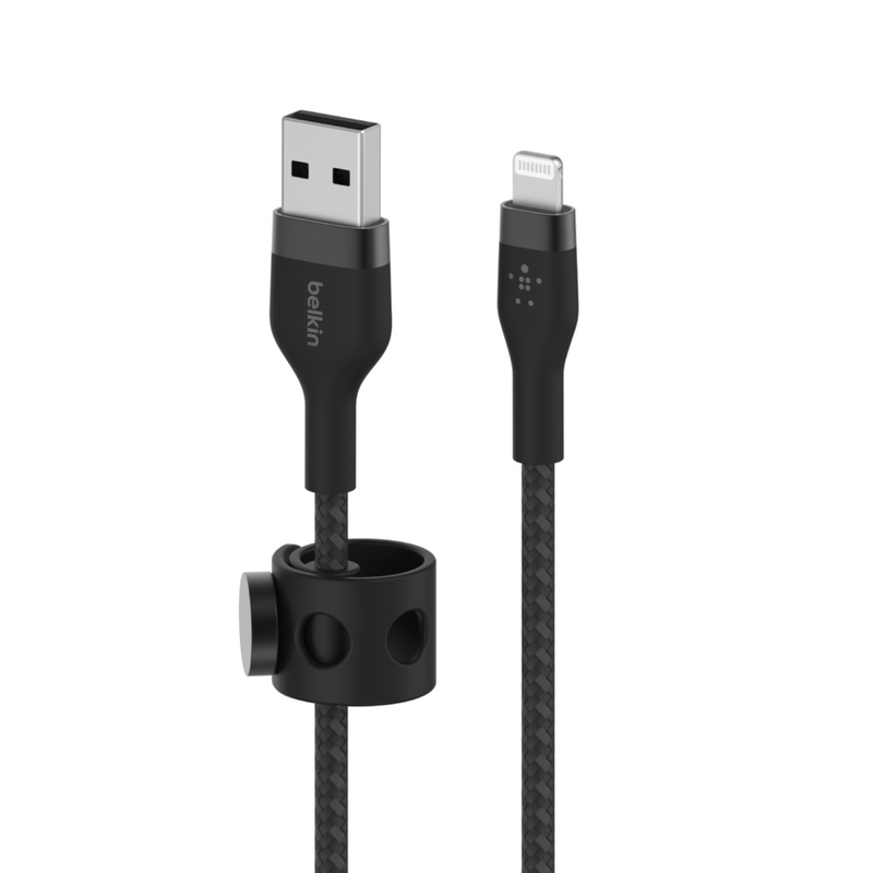 Belkin Silicone Braided Cable USB-A To Lightning 3m Black