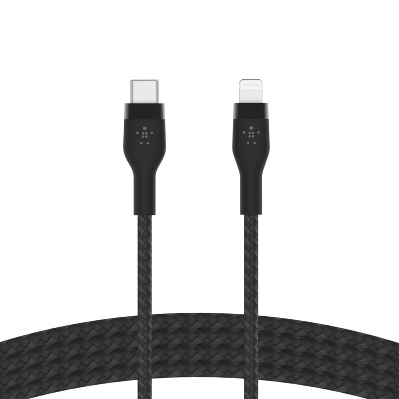 Belkin BoostCharge Pro Flex USB-C Cable with Lightning Connector 1m - Black