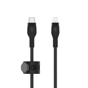 Belkin BoostCharge Pro Flex USB-C Cable with Lightning Connector 1m - Black