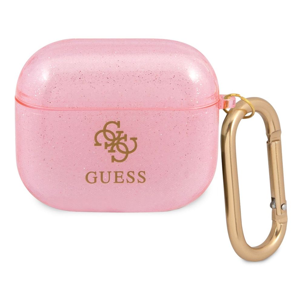 Guess TPU Colored Glitter Case for AirPods 3 - Pink