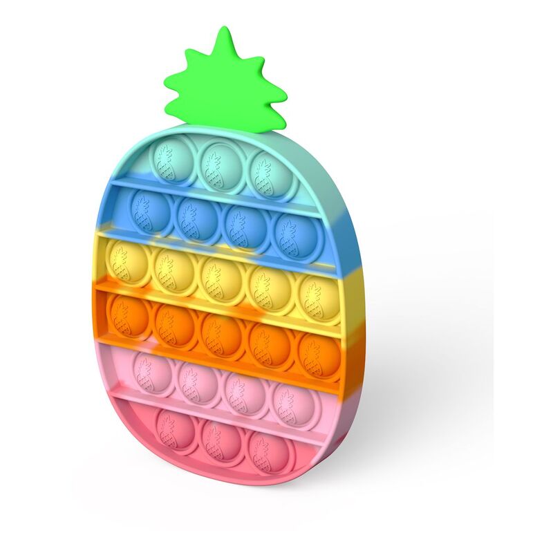 Squizz Toys Pop The Bubble Popping Toy - Pineapple Rainbow
