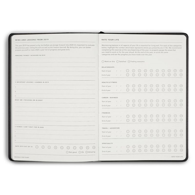Migoals Soft Cover Diary 2020 Mint A5