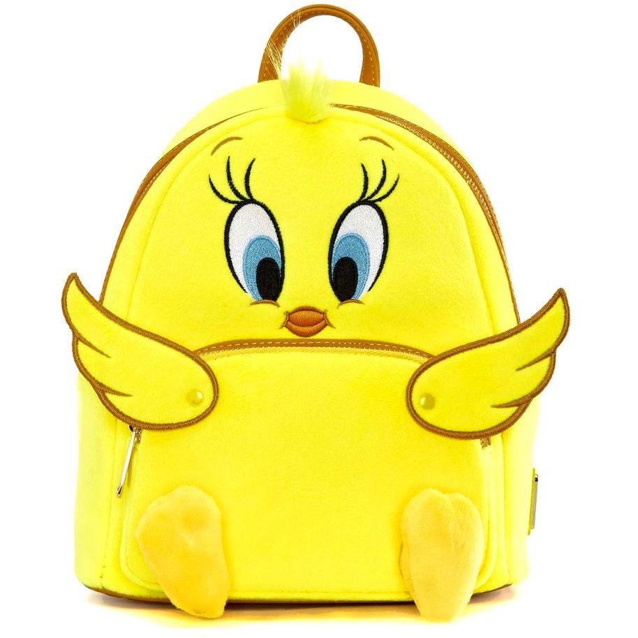 Loungefly Looney Tunes Tweety Plush Mini Leather Backpack