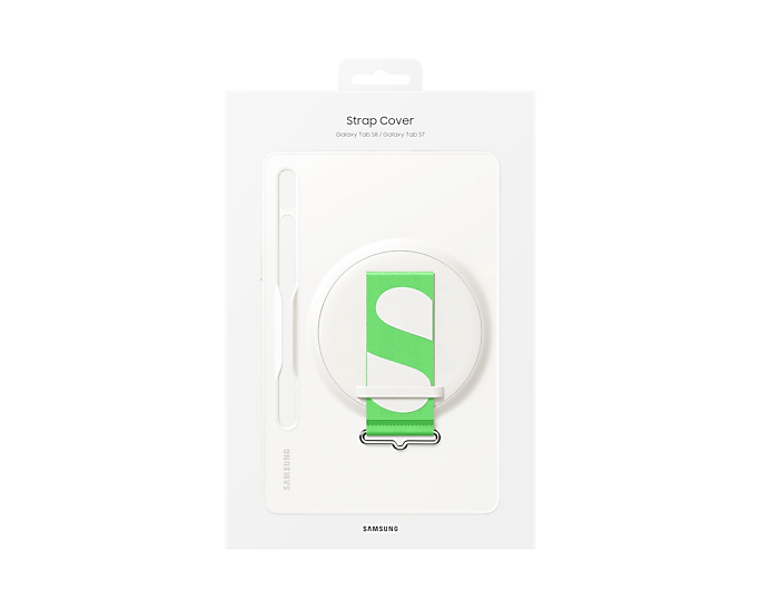 Samsung Galaxy Tab S8 Strap Cover - White