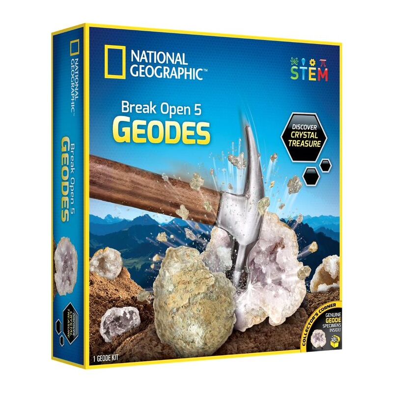 National Geographic Break Open 5 Geodes Kit