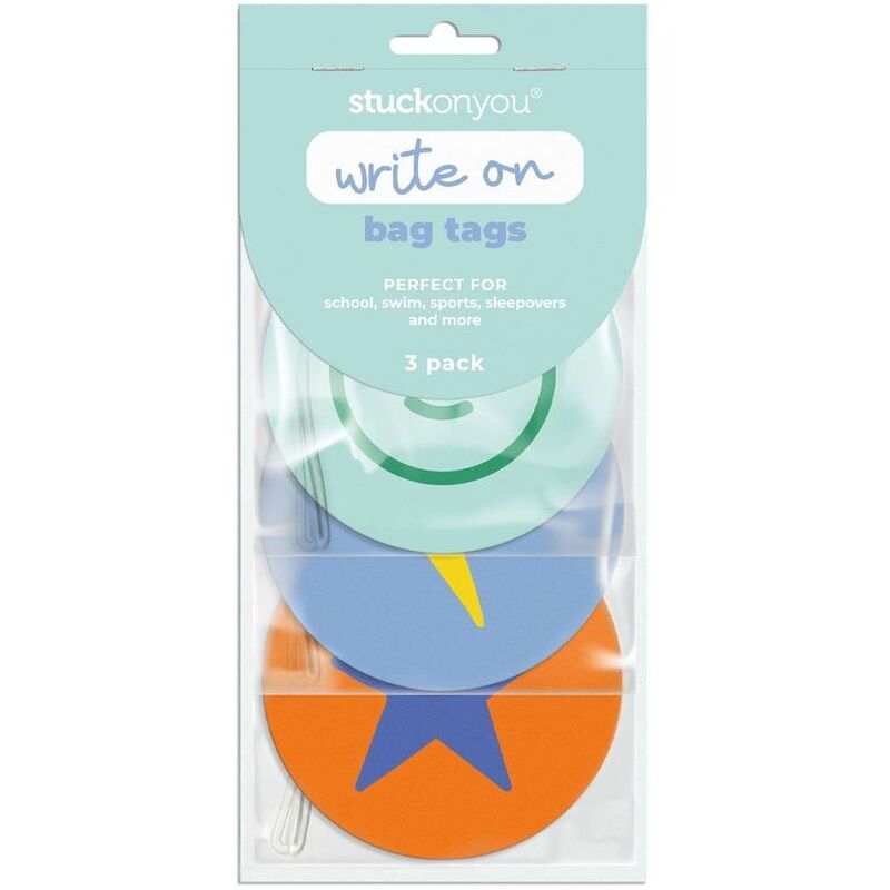 Stuck on You Write on Bag Tags - Starstruck (3 Pack) Stuck on You Write on Bag Tags - Starstruck (3 Pack)