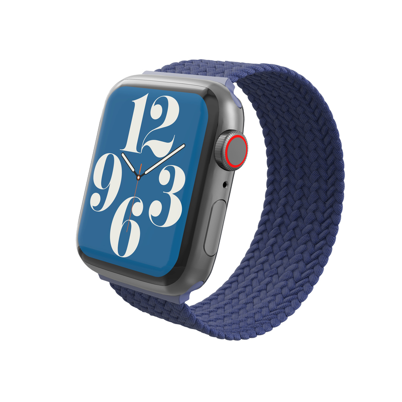 Gear4 Braided Bands for Apple Watch 45/44/42mm - Large - Navy Blue