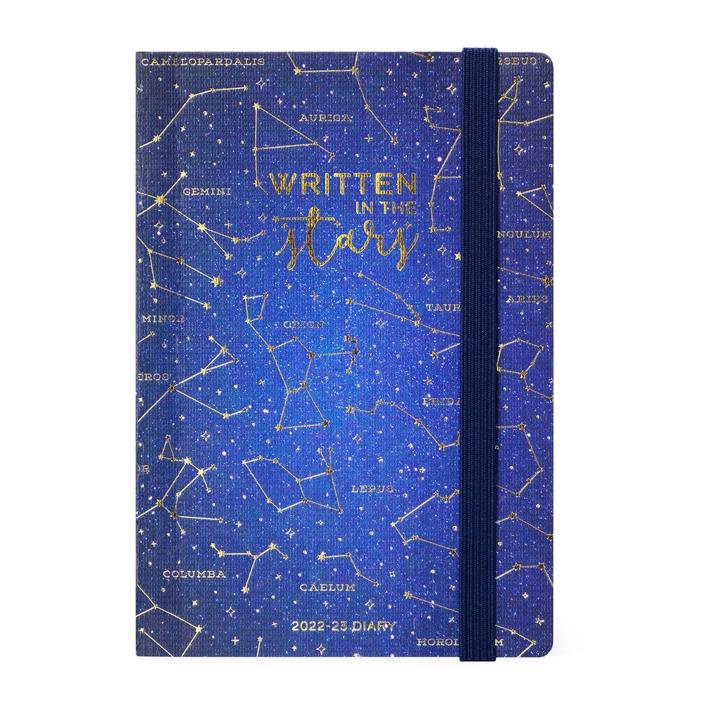 Legami Medium Photo Weekly Diary with Notebook 18 Month 2022/2023 (12 x 18 cm) - Stars