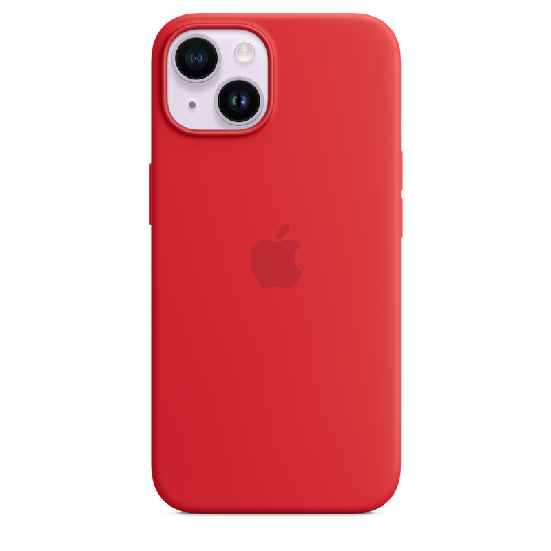 Apple Silicone Case with MagSafe for iPhone 14 - (Product)Red