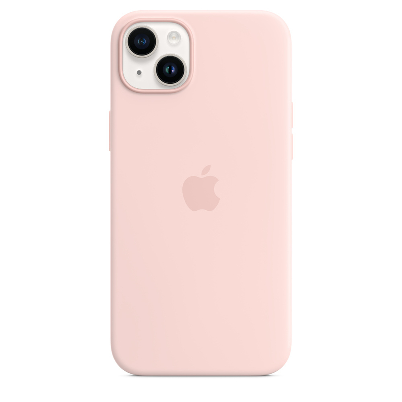 Apple Silicone Case with MagSafe for iPhone 14 Plus - Chalk Pink