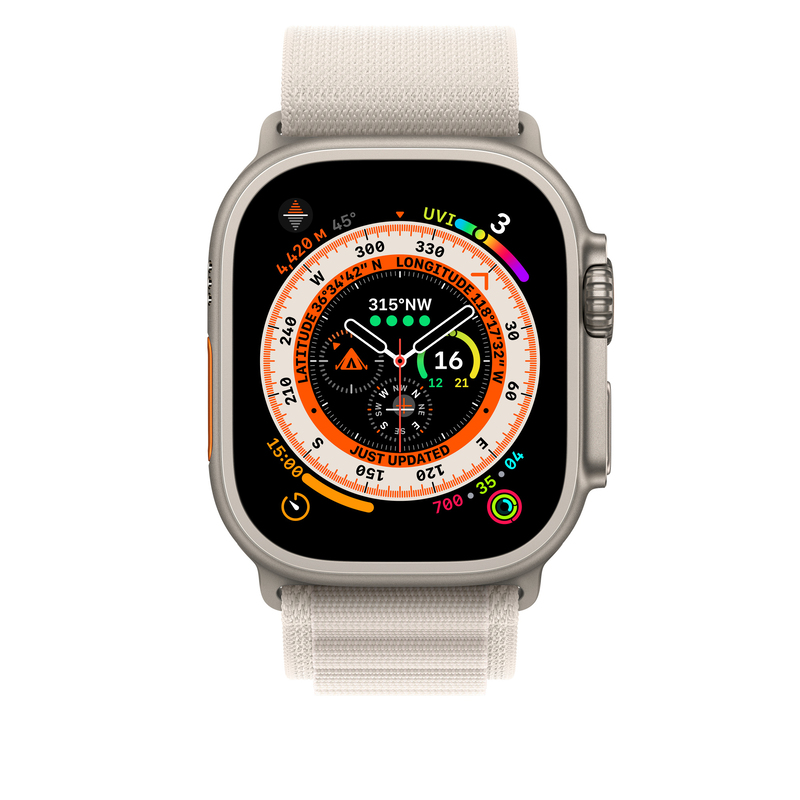 Apple 49mm Alpine Loop for Apple Watch - Starlight - Medium