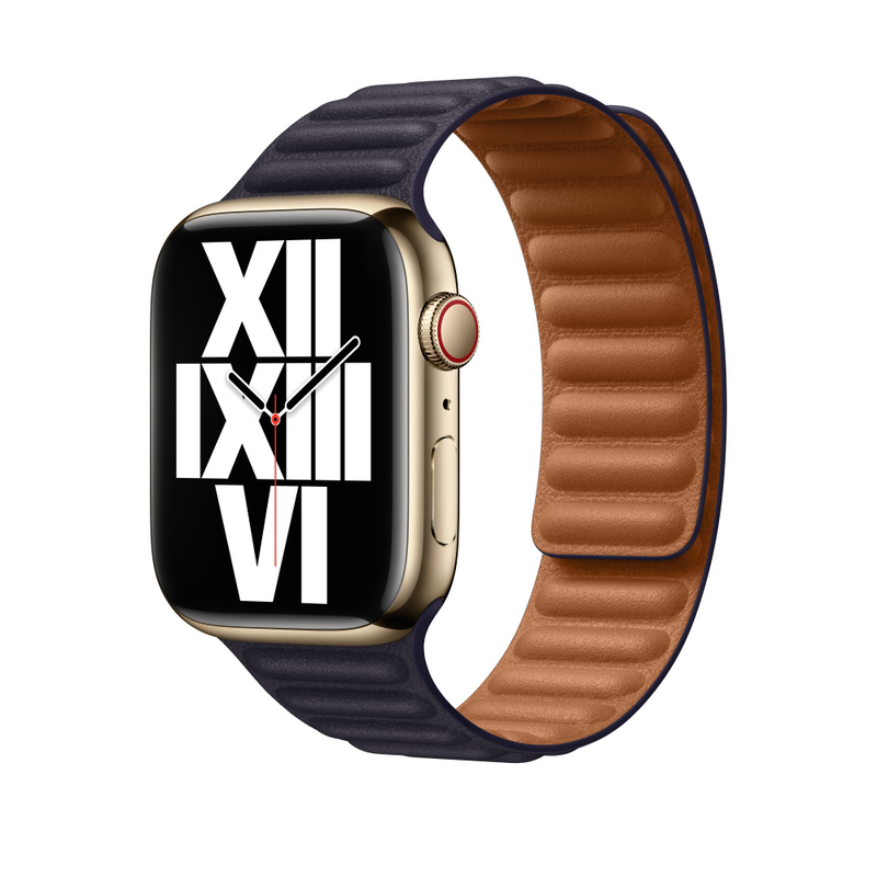 Apple 45mm Leather Link for Apple Watch - Ink - M/L