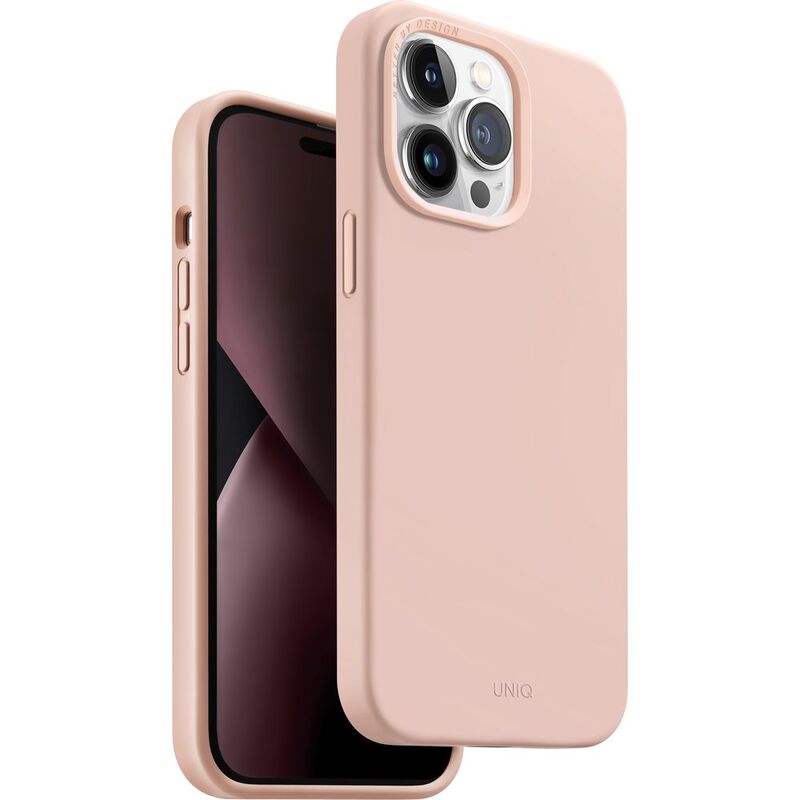 Uniq Hybrid Lino Case for iPhone 14 Pro Max - Blush (Pink)