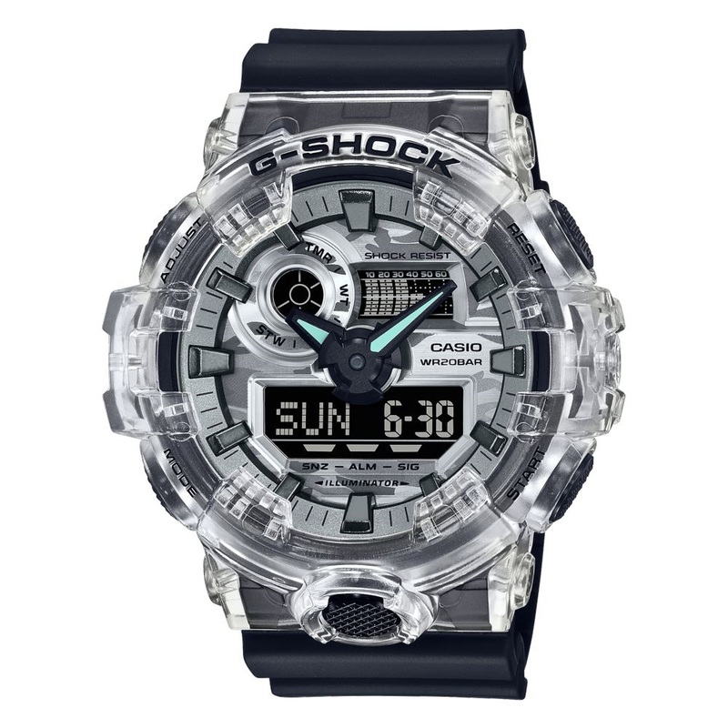 Casio G-Shock GA-700SKC-1ADR Analog Digital Men's Watch Translucent/Black