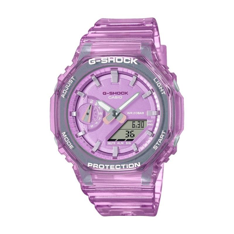 Casio G-Shock GMA-S2100SK-4ADR Analog Digital Women's Watch Translucent
