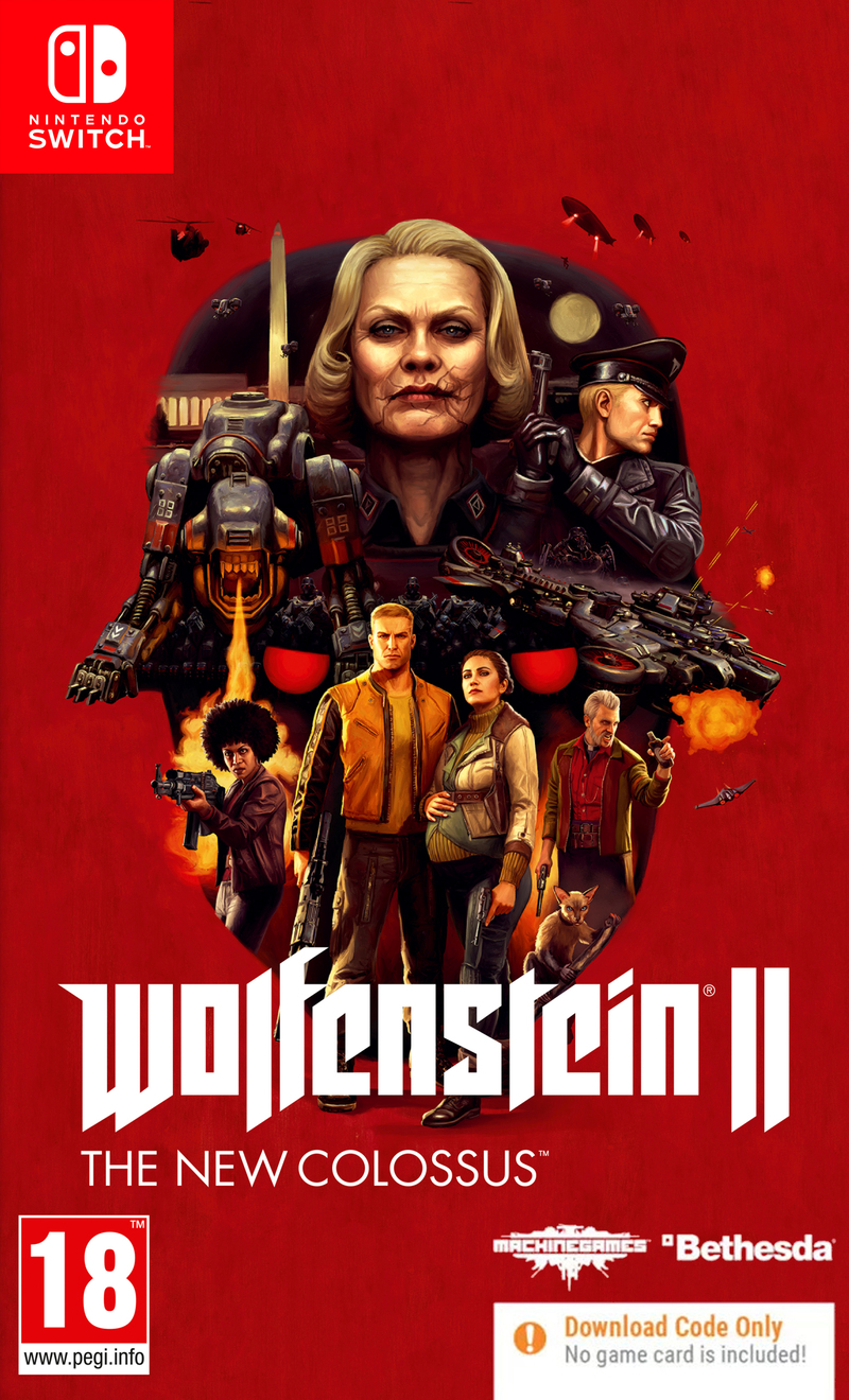 Wolfenstein 2 The New Colossus - Nintendo Switch (Code in a Box)