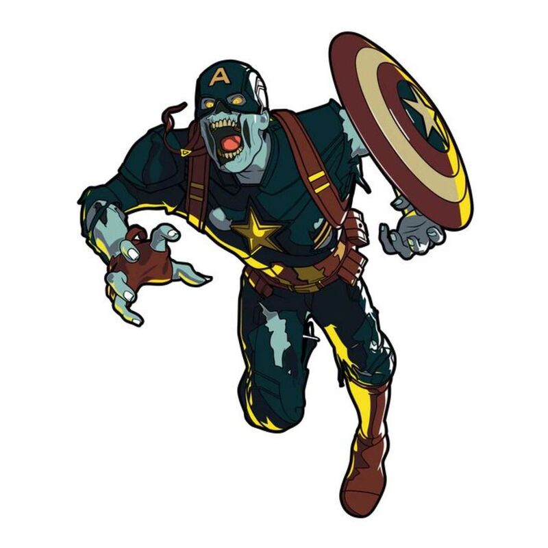 Figpin Marvel Zombie Captain America 817 Collectible Pin