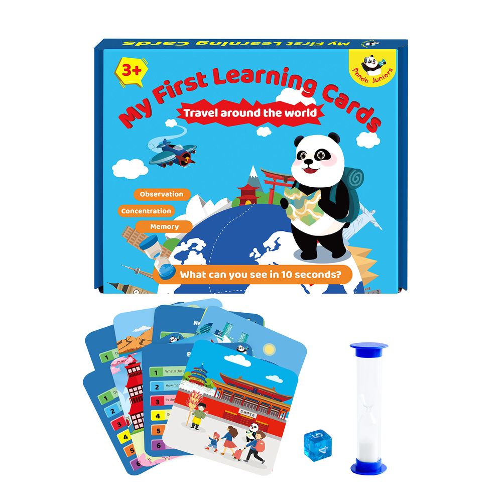 Panda Juniors My First Learning Cards - Travel Around The World (PJ002-1)