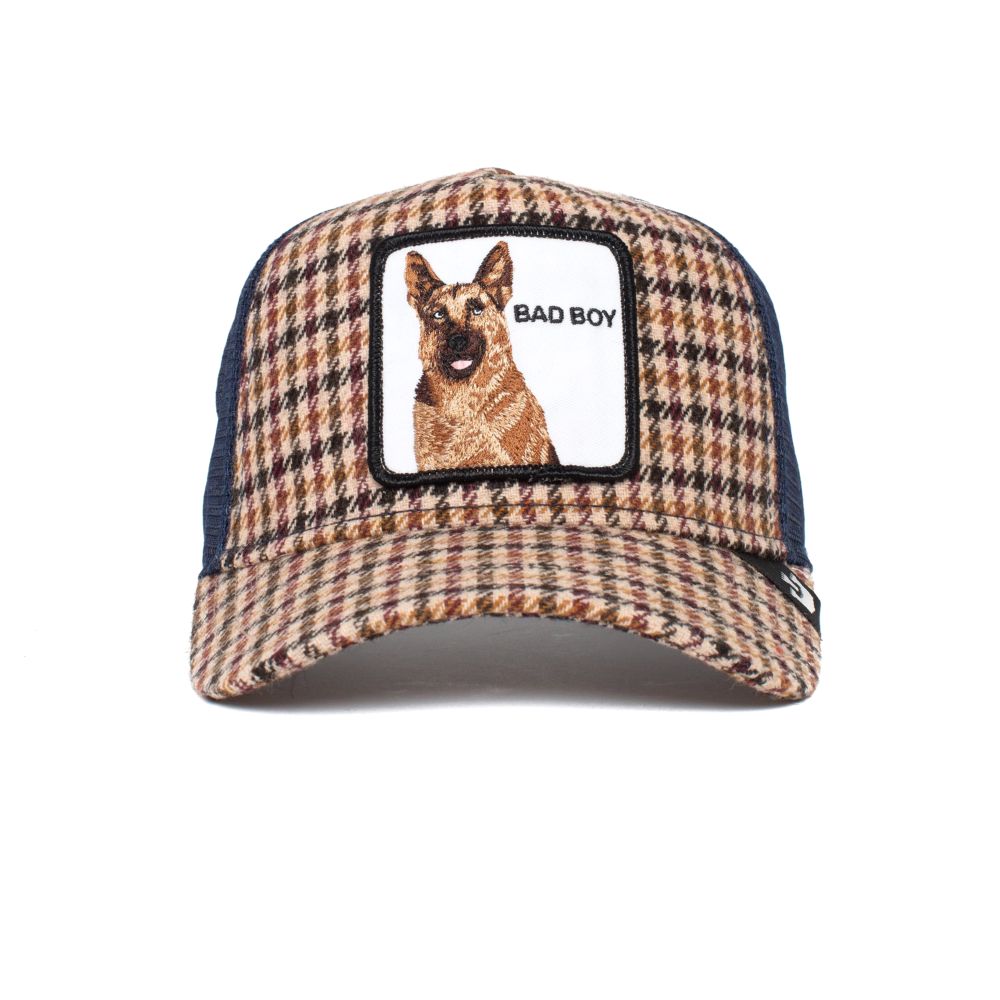 Goorin Bros Big Bad Woof Plaid Unisex Trucker Cap - Cream