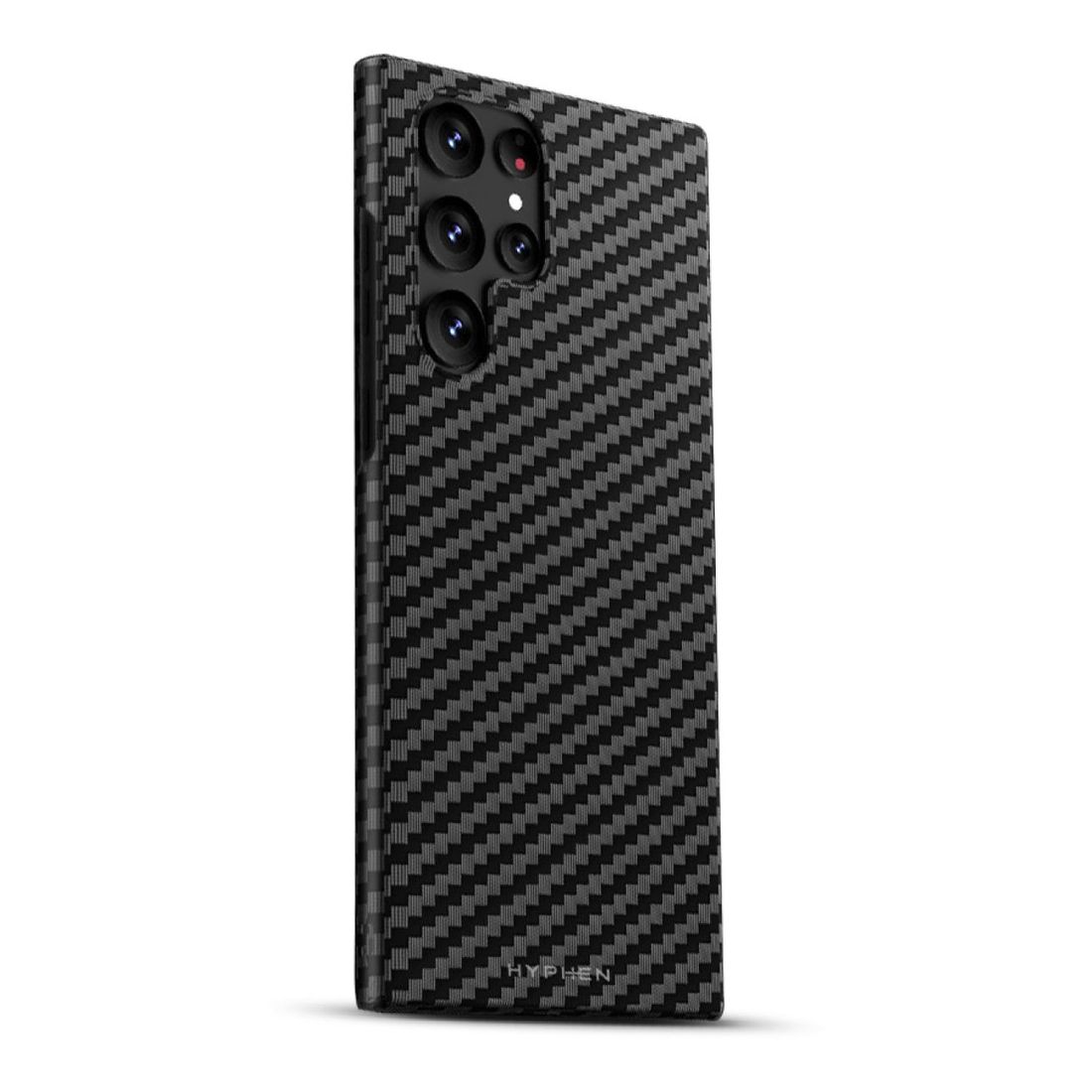 HYPHEN Carbon Fiber Case For Samsung Galaxy S23 Ultra - Black