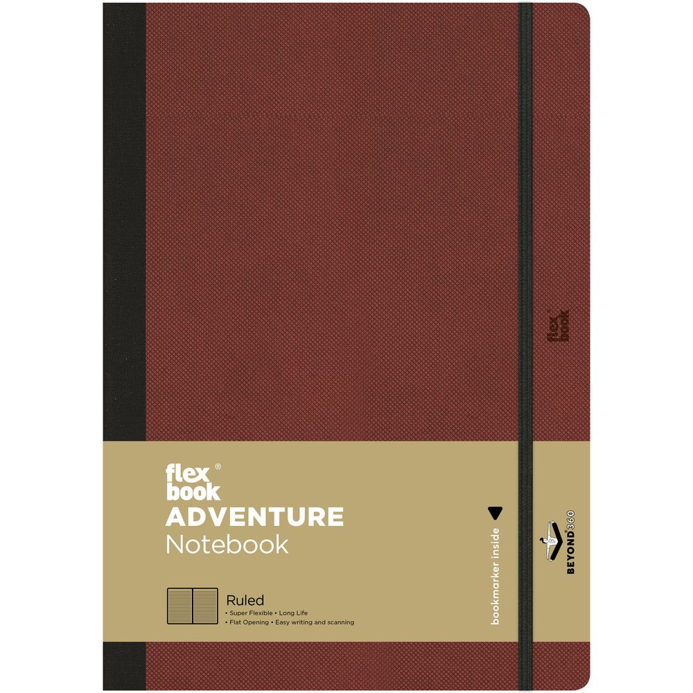 Flexbook Adventure Ruled B5 Notebook Red - Large - Red (17 x 24 cm)