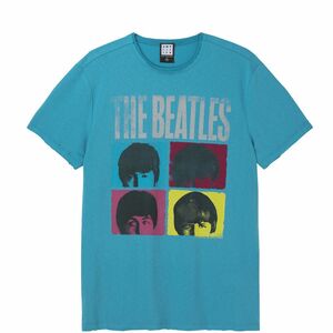Amplified The Beatles Hard Days Night Unisex T-Shirt Vintage Teal