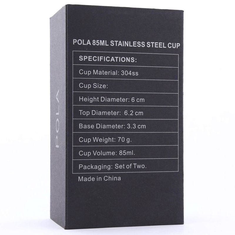 Rovatti Pola Ksa Stainless Steel Cup Black 85ml