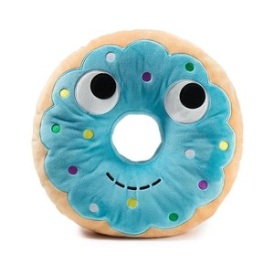 Kidrobot Yummy World Blue Donut Plush Food Pillow