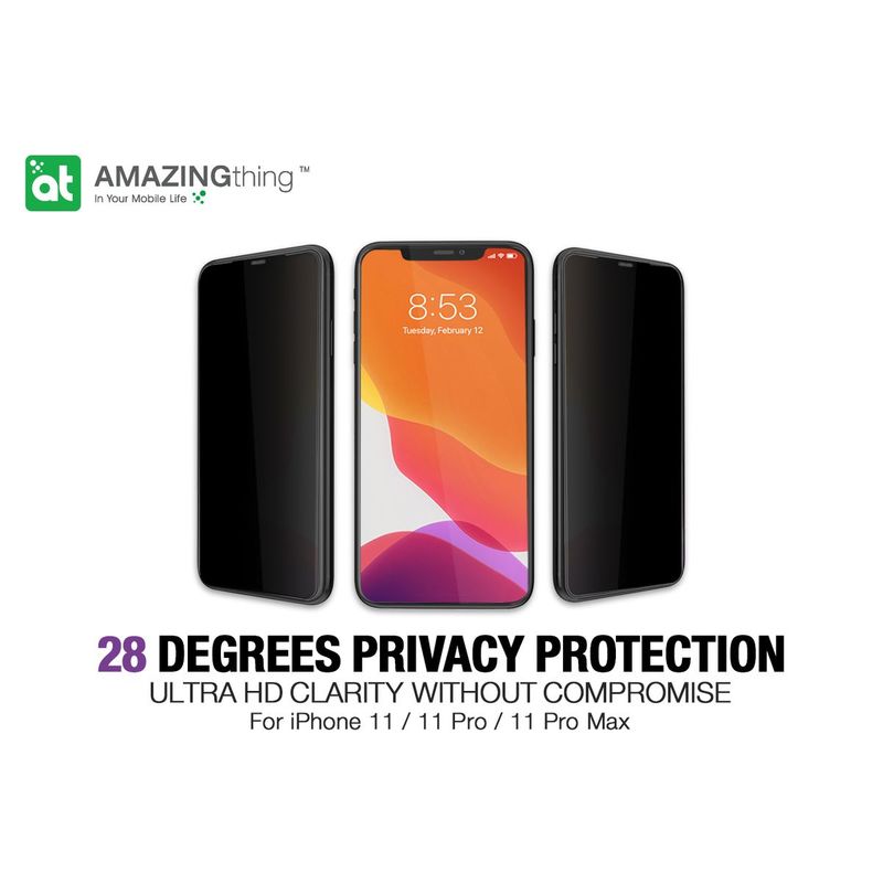 زجاج الخصوصية أميزينج ثينج ل ايفون 11 مع خاصية مقاومة الغبار