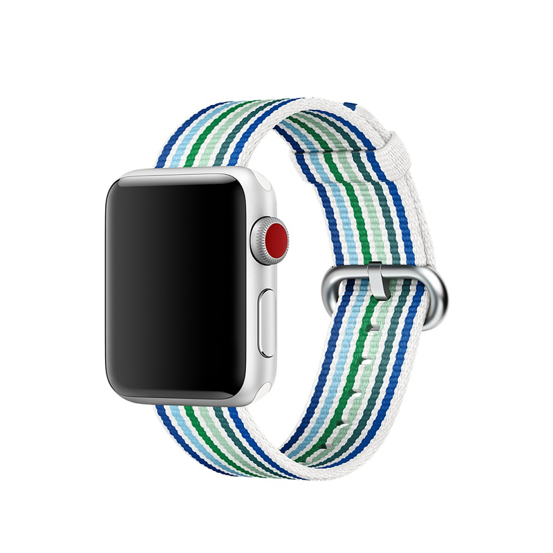 Apple Woven Nylon 38mm Blue Stripe (Compatible with Apple Watch 38/40/41mm)