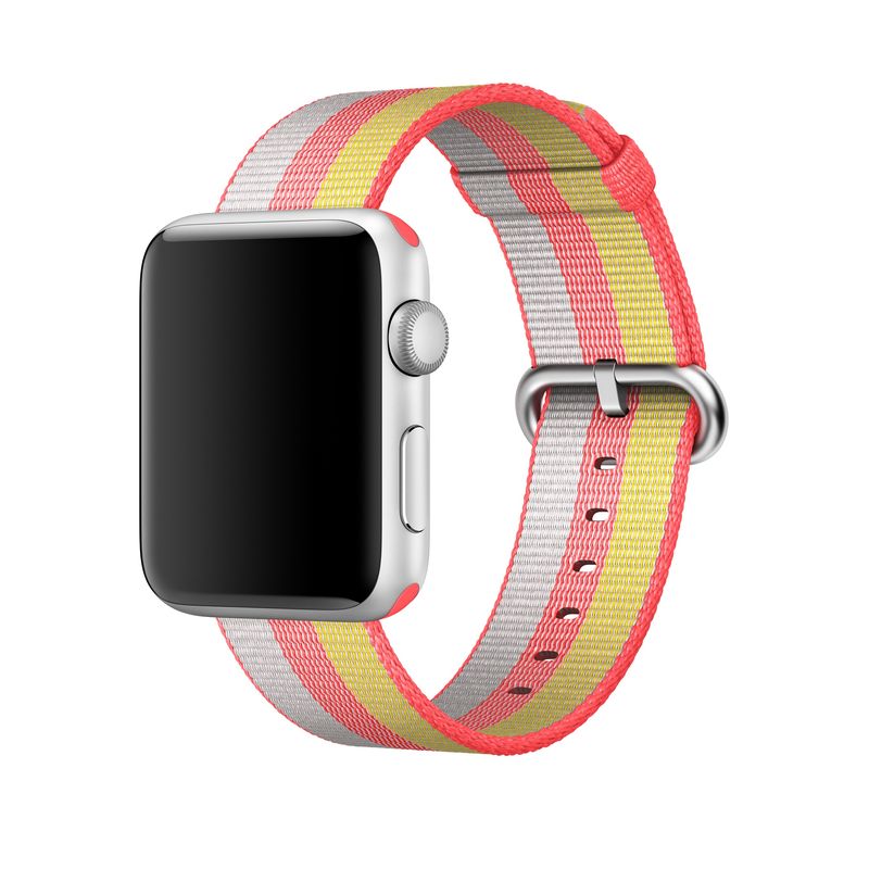 Apple Watch Red Woven Nylon 42mm (Compatible with Apple Watch 42/44/45mm)