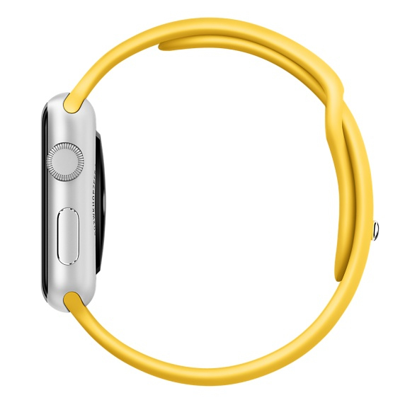 Apple Yellow Sport Band Apple Watch 42mm (Compatible with Apple Watch 42/44/45mm)