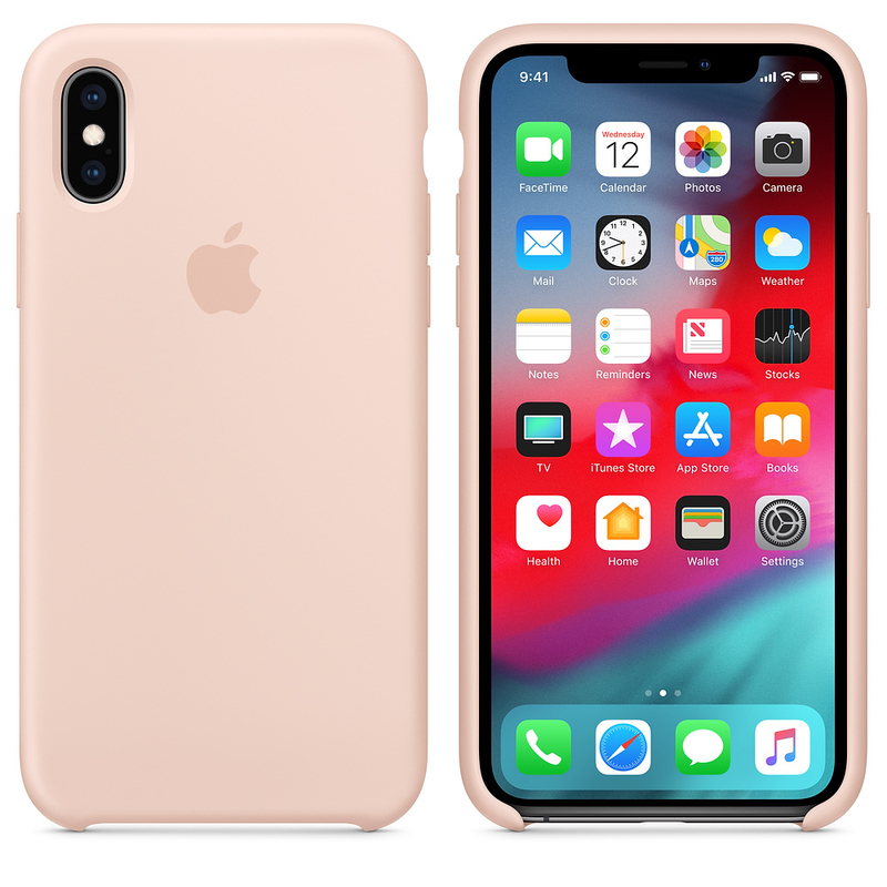 Apple Silicone Case Pink Sand for iPhone XS