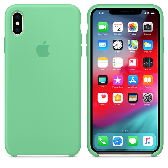 Apple Silicone Case Spearmint for iPhone XS Max