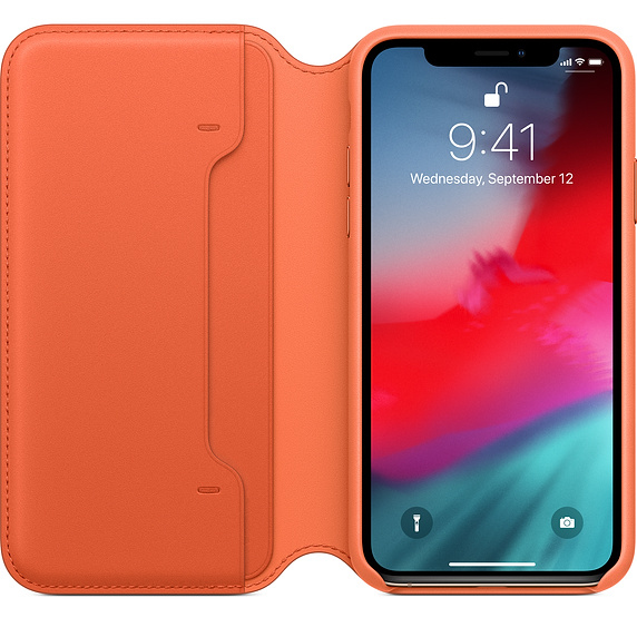 Apple Leather Folio Sunset for iPhone XS