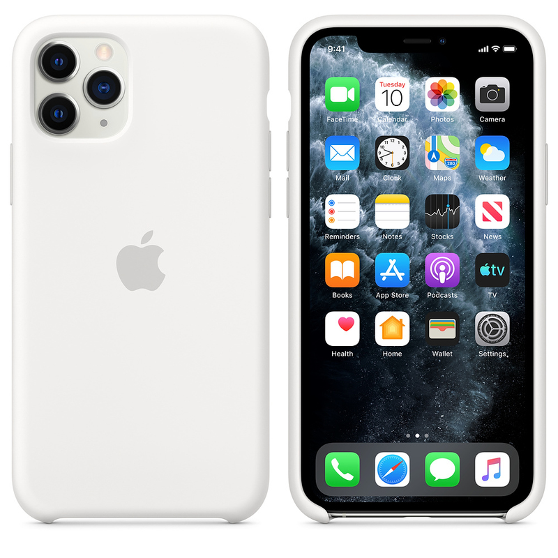 Apple Silicone Case White for iPhone 11 Pro