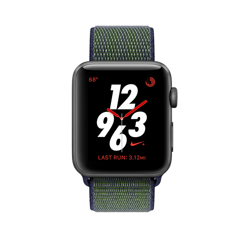 Apple Watch Nike+ GPS + Cellular 42mm Space Grey Aluminium Case with Midnight Fog Nike Sport Loop