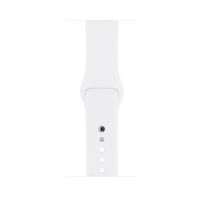 Apple Watch Series 2 42mm Stainless Steel Case with White Sport Band