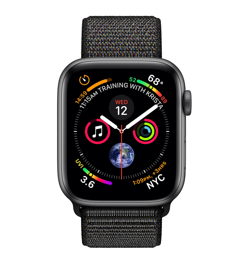 Apple Watch Series 4 GPS +Cellular 44mm Space Grey Aluminium Case with Black Sport Loop