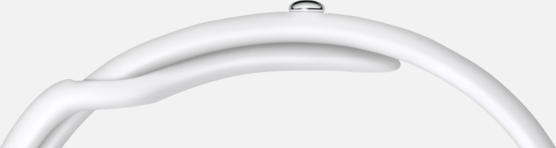 Apple Watch Sport 38mm Silver Aluminum Case White Band