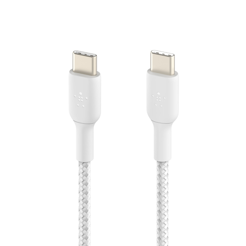 Belkin BoostCharge Braided USB-C to USB-C Cable 1m - White